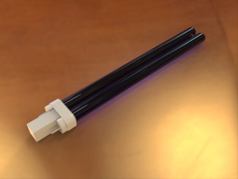 UV airline bot lamp component render